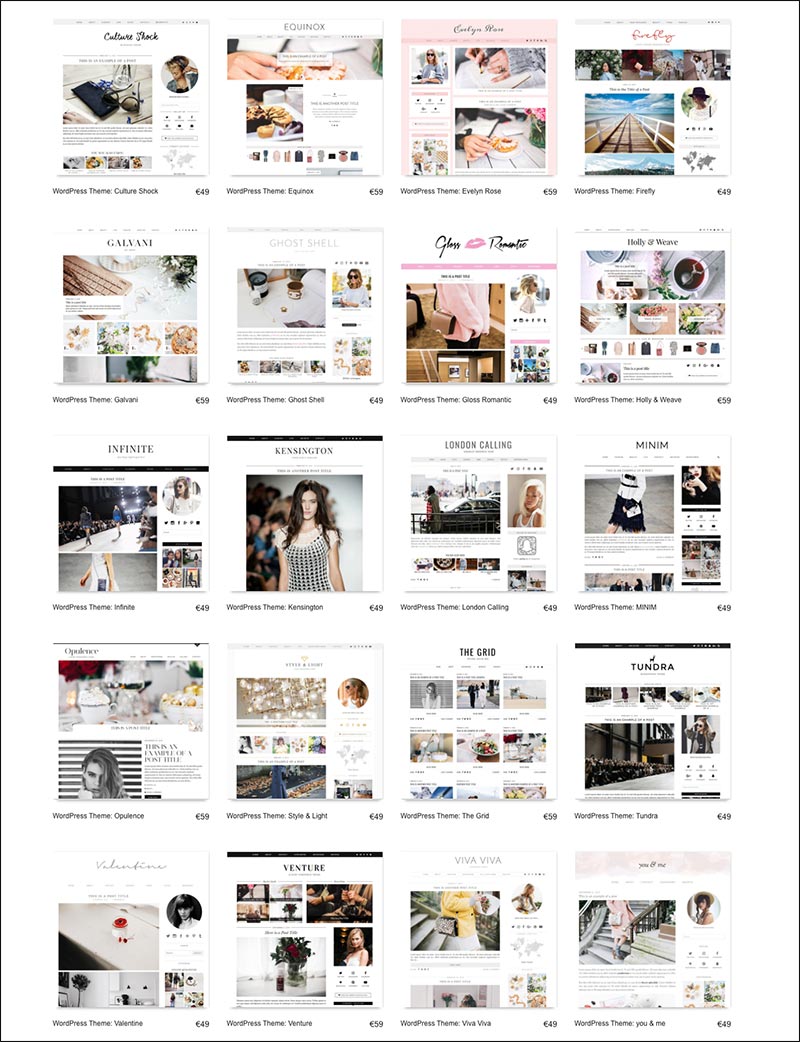 Beste WordPress Templates und Themes für Fashionblogger und Beauty Blogger