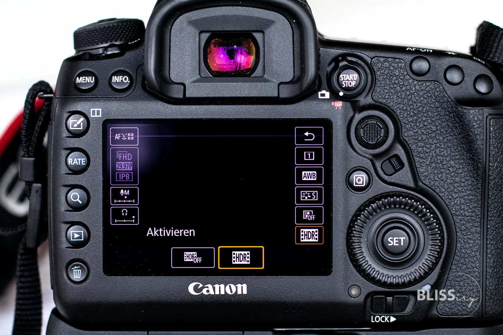HDR Funktion bei Canon 5D Mark IV Detailaufnahme HDR-Filme - Vloggen in HDR - High-Definition-Range bei YouTube-Videos - Erklärung und Tutorial