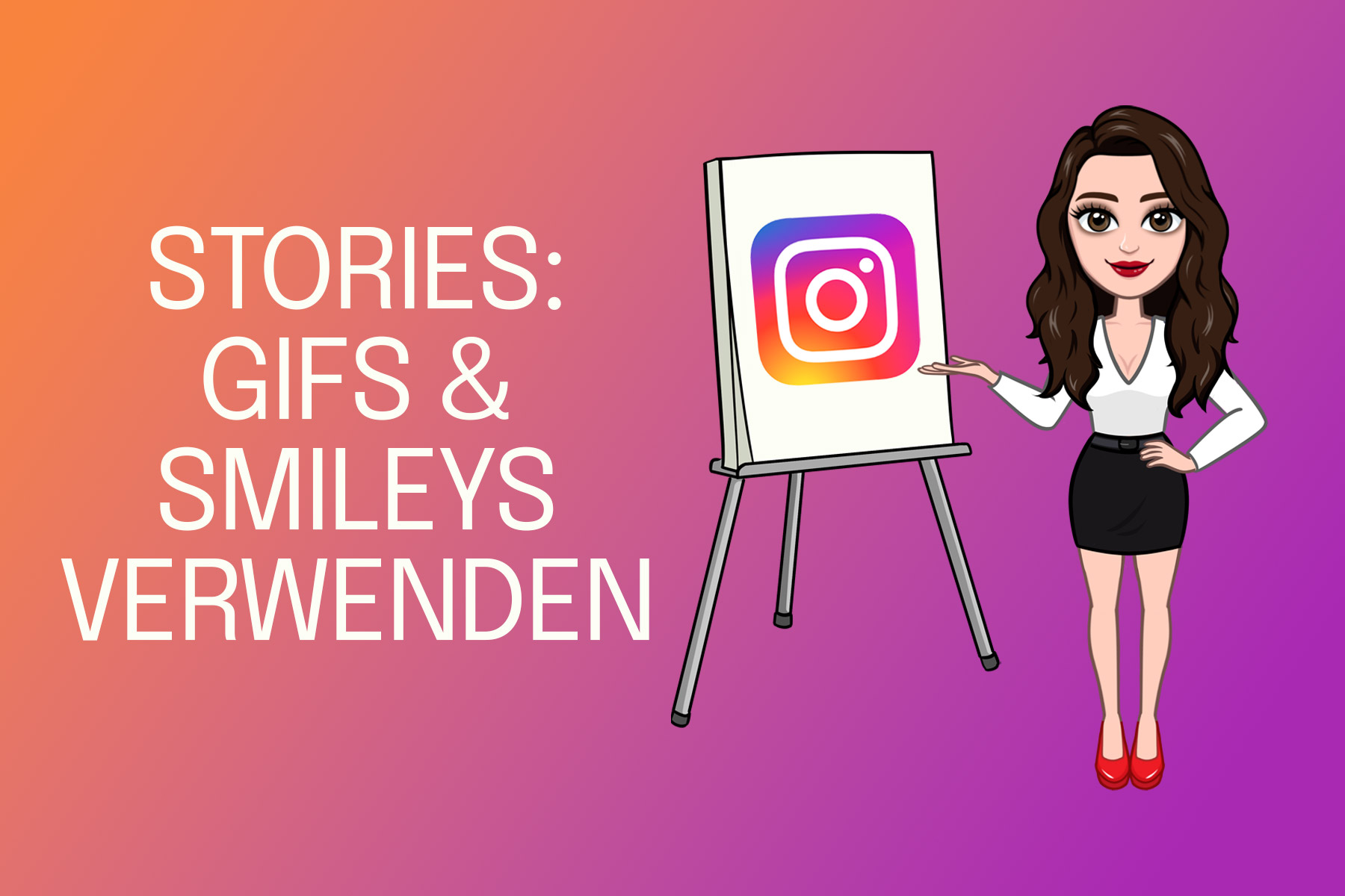 Instagram Stories - GIFs, bewegte Sticker und Smileys posten