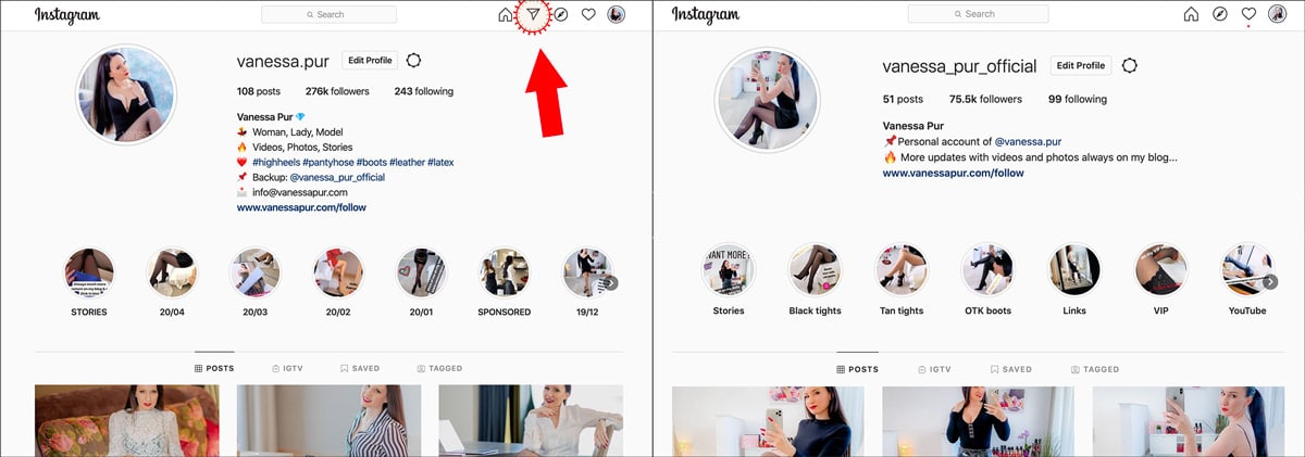 Instagram Direct Messages im Browser beantworten
